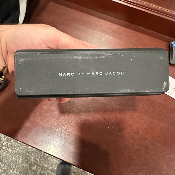 Men Black and Grey Sunglasses Pink Accents - Picture 4 of 7